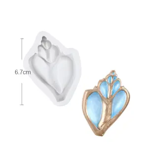 1 pcs small Conch sea horse silicone mould