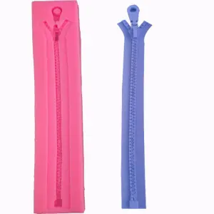 Zip silicone mould
