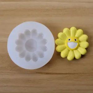 Daisy sunflower smile silicone mould