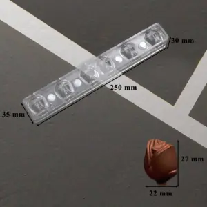3D Rose Shape Polycarbonate Chocolate Mould