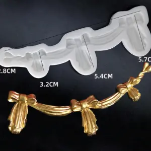 Bow Knot boarder silicone Mould