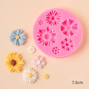Multiple cavity Flower silicone Mould