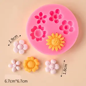 5 pcs Flower silicone Mould