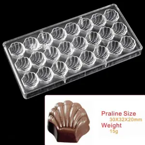 Sea shell Shaped Polycarbonate Chocolate