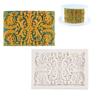 Vintage Embossed Pattern Fondant silicone Mould