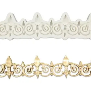 Baroque Style European Rimmed boarder Silicone mould