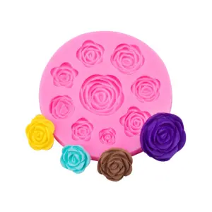 Rose flower silicone mould