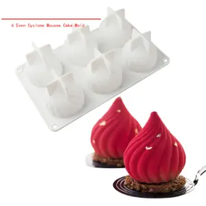 large 6 Cavity Modak silicone mould