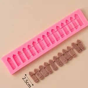 Large Fence silicone fondant Mould STYLE 3