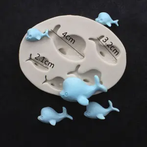 Dolphin fondant silicone mould