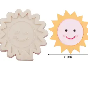 Smiling sun face silicone mould