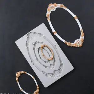3 in 1 Plaque Mirror Frame Silicone Mould