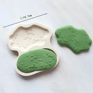 2 cavity Grass lawn shape silicone Mould