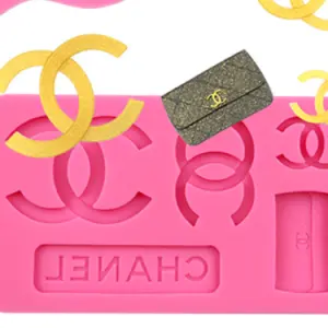 5 Cavity Channel Brand Logo Shape Silicone mould