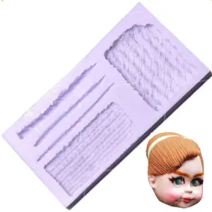 Doll Hair Texture silicone Mould