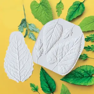 2 PCS Sunflower & Daisy Leaves Silicone Mould & Veiner