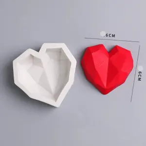 3D Abstract heart shaped silicone mould