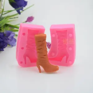 3D Ladies heel boots silicone mould