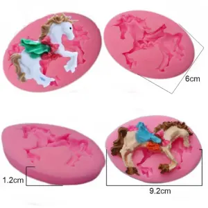 Carousel Horse Shape Silicone mould style 3