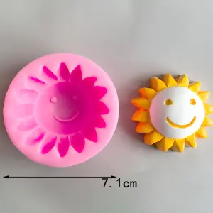 3D Smiling Sun Silicone mould