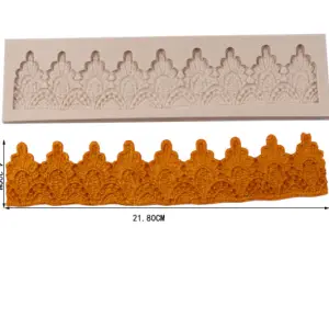 Detailed lace boarder Silicone Mould style 2