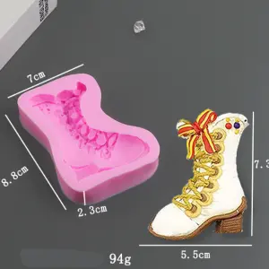 Ladies boot heels silicone mould