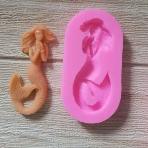 Cute Mermaid silicone mould Style 1
