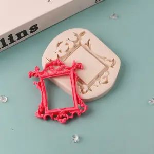 Rectangle carved Frame silicone mould