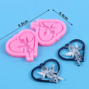 Angel in Heart Frame silicone mould