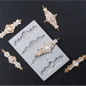 Vintage Relief Baroque Silicone Fondant mould