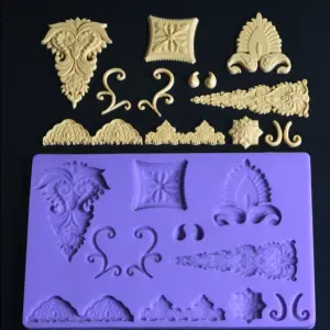 Boarder and Corner Silicone Fondant mould
