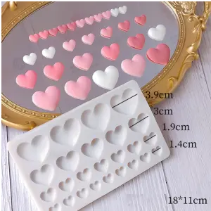 Multicavity Heart cavity silicone mould