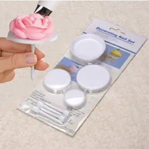 4 PCs Plastic Cake Nail Stands Sets cake tool