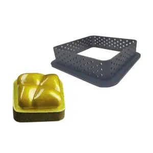 Perforated Square Mousse Cake Ring Non Stick Ring