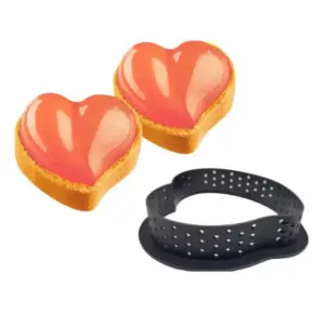 Perforated Heart Mousse Cake Ring Non Stick Ring