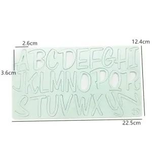 Upper Case Alphabet Acrylic Diy Stamp Embossed Fondant Cake Decorating