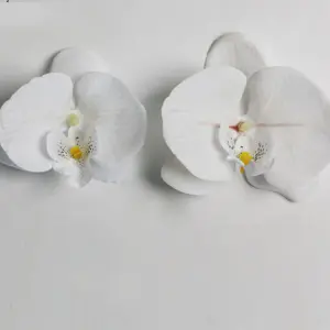 2 pcs Large and small Orchid artificial flower cake topper Set