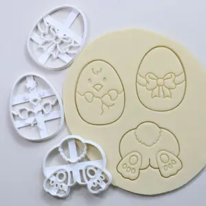 3 pcs Easter chicken rabbit egg cookie Theme Cookie Cutter set