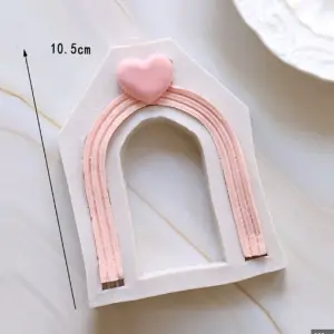 Arched Shaped Heart Frame silicone mould