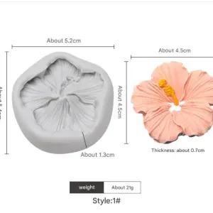 Lily flower silicone mould Style 2