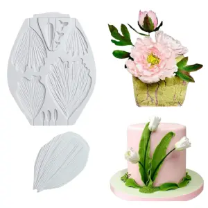 Flower Pro Peony & Tulip Silicone Mould & Veiner Set