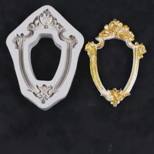 Detailed Vintage Frame silicone mould