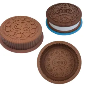 Oreo Biscuit shape theme Silicone Mould