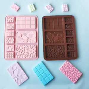All in One Bar Mould | 9 in 1 bar mould | Hearts,Broken,Cadbury Medium size mould