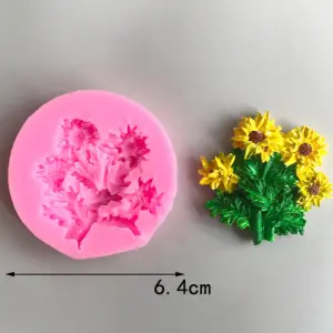Bunch Of Flowers Silicone Mould Style 2