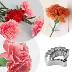 3 Pcs Carnation petal Fondant Sugarcraft Stainless Steel Cutter set