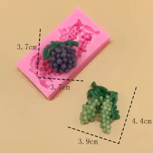 2 Cavity Grapes fruit Silicone mould