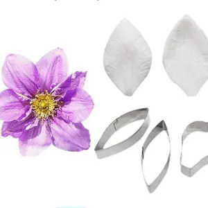 Clematis Cutter & Veiners Set ( 3 pcs cutter and 2 pcs petal veiner )