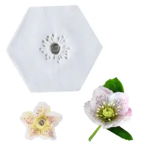 Stamen Anemone Daisy Briar Flower Heart Silicone Mould