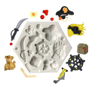 Sea Pirates theme silicone mould